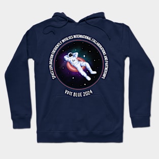 Space, Vote Blue 2024 Hoodie